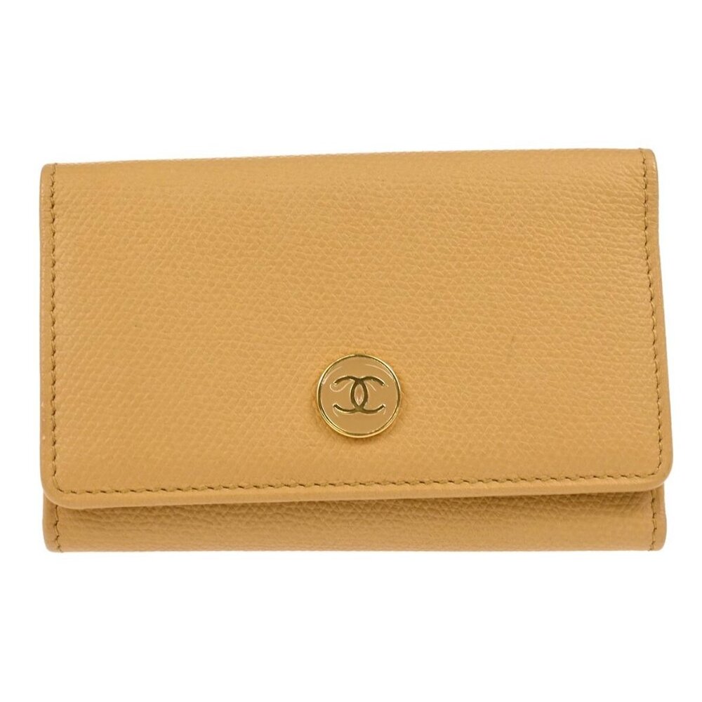 Chanel Beige Calfskin Six Hook Key Case Small Good